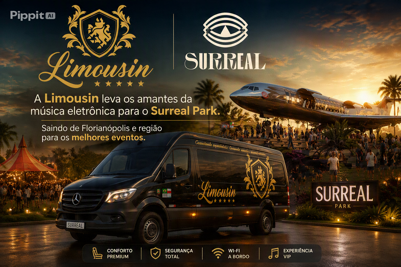 LIMOUSIN EXECUTIVE - SURREAL PARK - Chegue como protagonista.