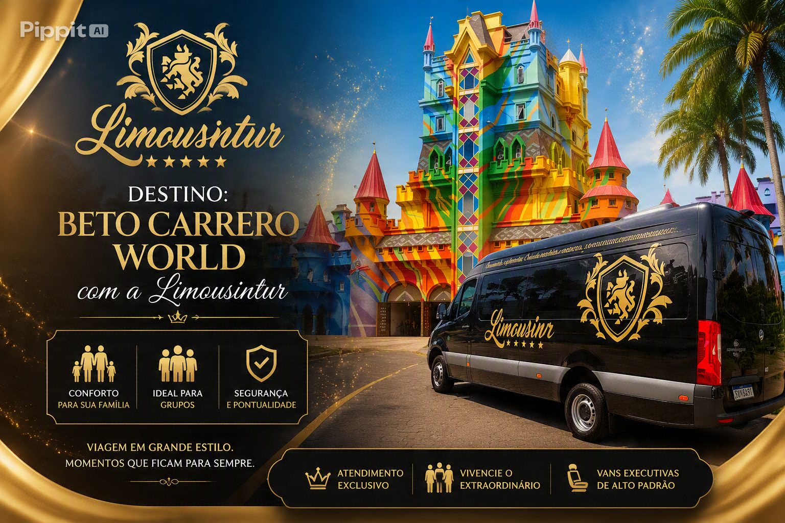 Beto Carrero World: Viva a Aventura. A Limousin Cuida do Caminho.