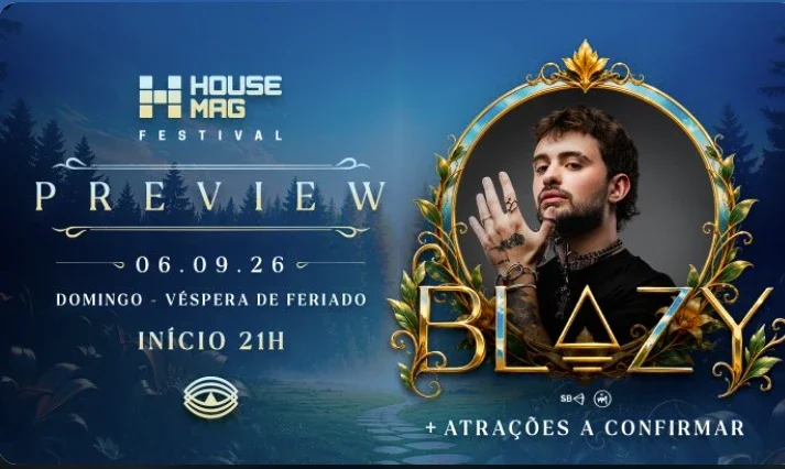 CONJUNTO. PRÉVIA DA REVISTA HOUSE COM BLAZY